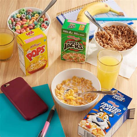 buy kellogg s fun pak cold breakfast cereal single serve variety pack 8 56oz tray 8 boxes