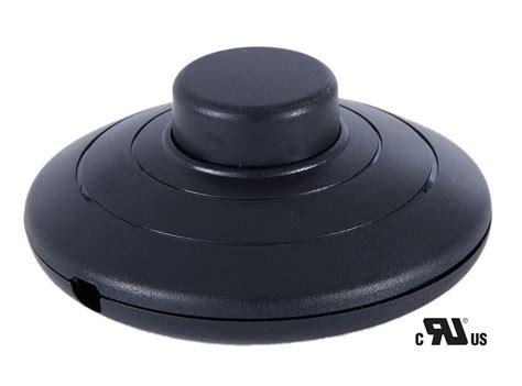 Black Color Floor Switch With On Off Push Button 40151 Bandp Lamp Supply