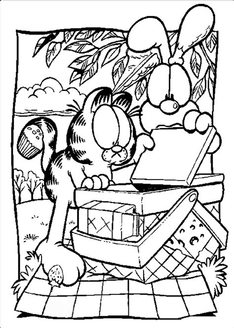 Garfield Coloring Pages