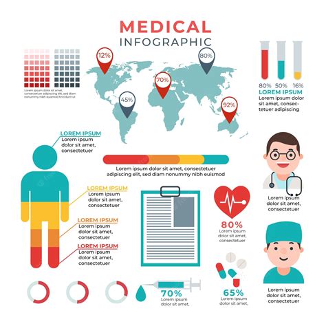 Free Vector Medical Infographic With Illustrations