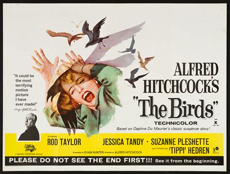 hitchcock s the birds 1963 original uk quad poster picture palace movie posters
