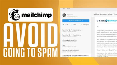 How To Avoid Mailchimp Going To Spam Fast Youtube