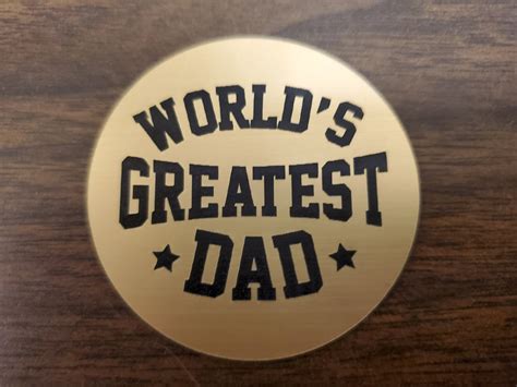Customized Fathers Day Trophy Worlds Best Dad Etsy
