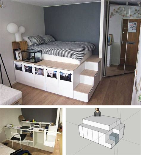 Image result for bett podest ikea selber bauen bett lagerung aufbewahrungsbett schlafzimmerideen fur kleine raume. Die besten 25+ Ikea bett Ideen auf Pinterest | Ikea betten ...