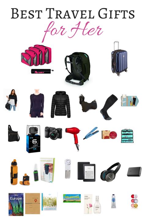 Here are 60 travel gift ideas for all kinds of budget. Best Travel Gifts for Her