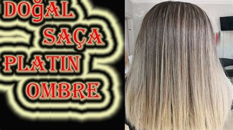 doğal saça platin ombre ve cila işlemi natural hair platinum ombre and