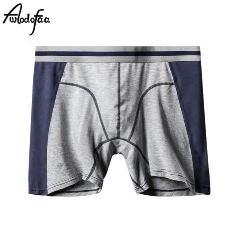 Hot Sell New Men Plus Size Long Boxers Fashion Sexy Brand Quality Mens Boxer Shorts Mr