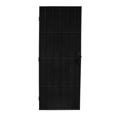 Bastion 2032 X 813mm Gloss Black Classic Metric Steel Frame Security
