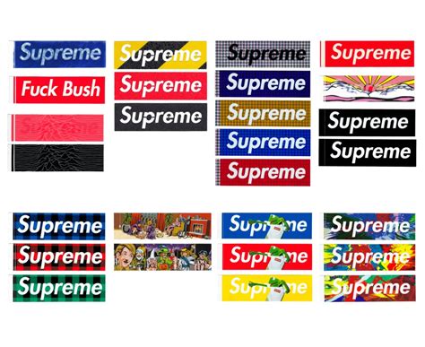 A Comprehensive Collection Of Every Standard Sized Supreme Box Logo