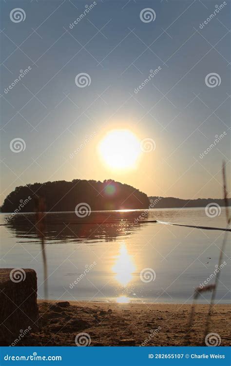 A Beautiful Sunrise On The Lake Stock Image Image Of Percy Sunrise