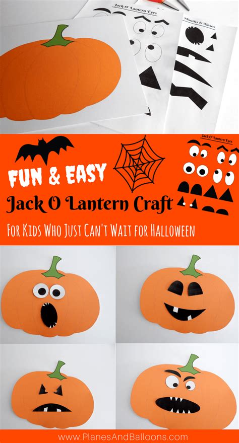 Jack O Lantern Craft Preschool Free Printable Craft Template