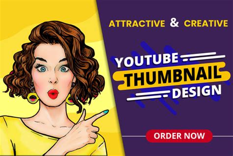 Do Create Attractive And Creative Youtube Thumbnail Fast In 4 Hours By