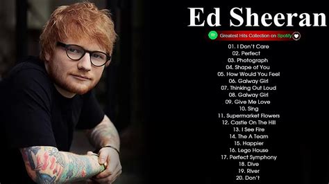 4.7 out of 5 stars. Ed Sheeran Greatest Hits ~ Best Songs of Ed Sheeran Full ...