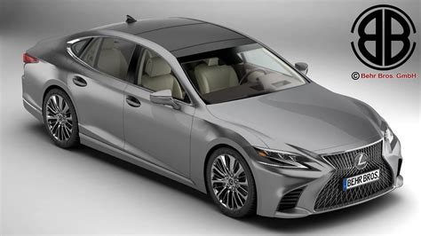 Lexus Ls 500 2018 3d Model Cgtrader