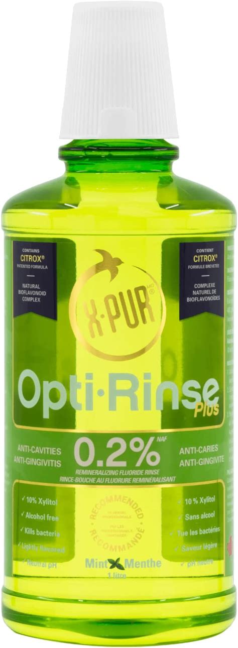 X Pur Xylitol Mouthwash 02 X Pur Opti Rinse Plus With Citrox