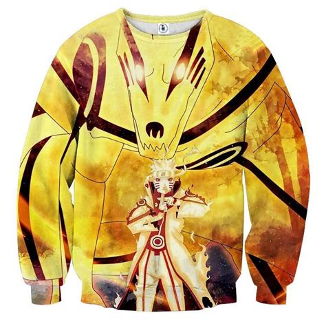 Naruto Sixth Path Sage Mode Kurama Fox Awesome Sweatshirt Naruto