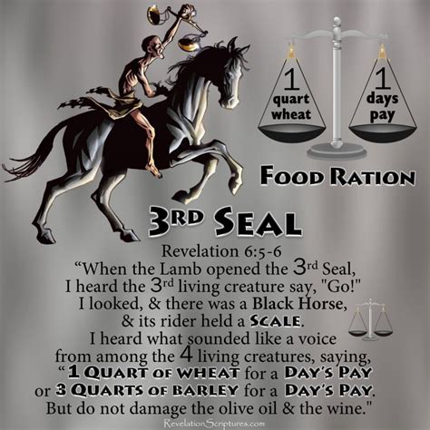 3rd Seal Famine At Revelation 65 6 Biblical Interpretation