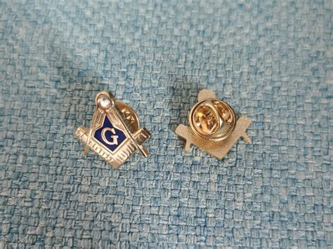 Wholesale Masonic Freemason 19mm Lapel Pin Blue Lodge T Brass