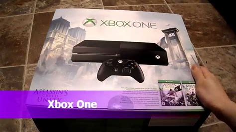 Unboxing Microsoft Xbox One Assassins Creed Unity Bundle Sunset
