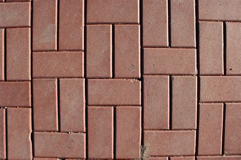 Free Picture Red Bricks Pavers Sidewalk Texture