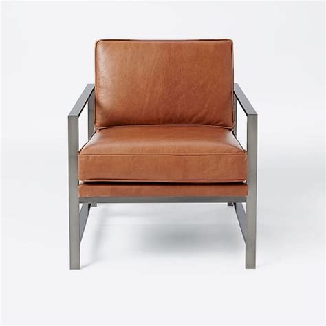 Shop for metal frame chair online at target. Metal Frame Leather Chair | west elm