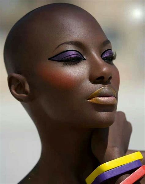Black Women Are A Magical Kind Of Beauty Bald Women Beautiful Black