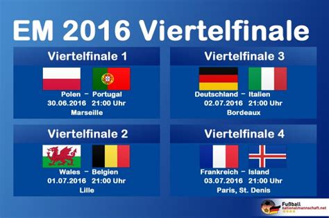 Die em 2021 findet in zwölf ländern in europa statt, darunter auch deutschland. Em Halbfinale - Fußball EM 2016 Spielplan