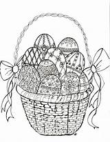 Easter Coloring Egg Faberge Easy Crafts sketch template