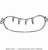 Sausage Clipart Illustration Breakfast Rf Royalty Patty Clipground Toon Hit Cliparts sketch template
