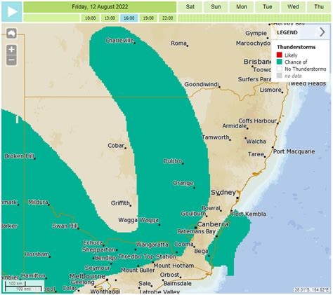 Bureau Of Meteorology New South Wales On Twitter The Chance Of
