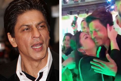 Shah Rukh Khan Shah Rukh Khan Fan Kisses Him Without His Consent In Dubai Dgtl Anandabazar