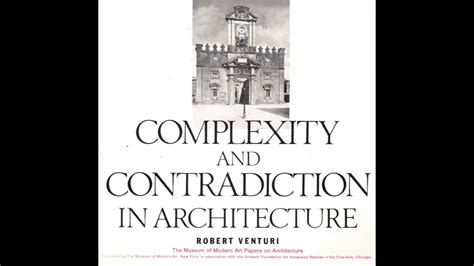 Book Review Complexity And Contradiction In Architecture Youtube