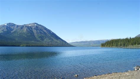 Cassiar Mountain Lake In British Columbia Canada Good Hope Lake Stock