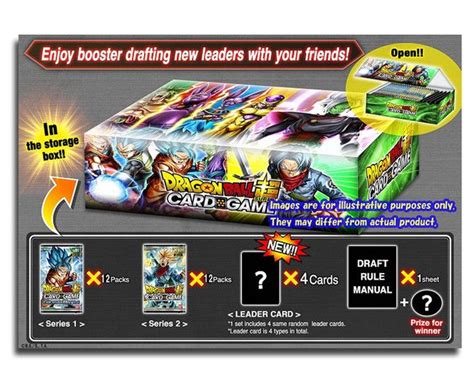 Cross worlds dragon ball super four booster packs complete artwork set new. Dragon Ball Super Card Game Draft Box 01 - Bandai Dragon ...