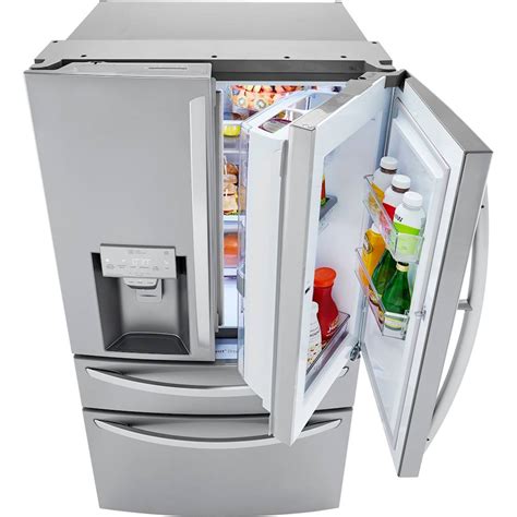 Customer Reviews Lg Cu Ft Door French Door In Door Smart Refrigerator With Craft Ice