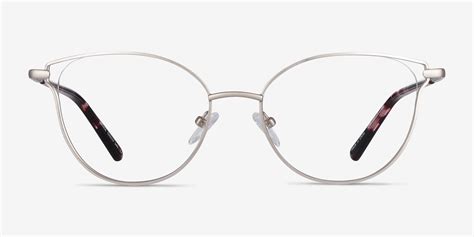 trance cat eye silver glasses for women eyebuydirect
