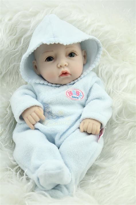 10 Inches Full Vinyl Reborn Baby Boy Doll Lifelike Mini Adora Baby
