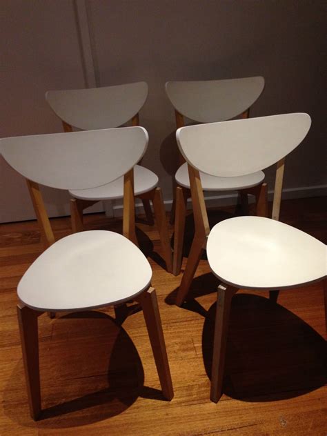 Comfortable dining chairs create positive influences to your appetite and mood. Ikea Nordmyra Chair. Stackable; saves space when not in ...