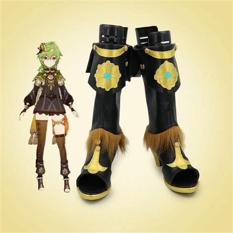 game genshin impact ganyu cosplay shoes custom made boots sbluucosplay