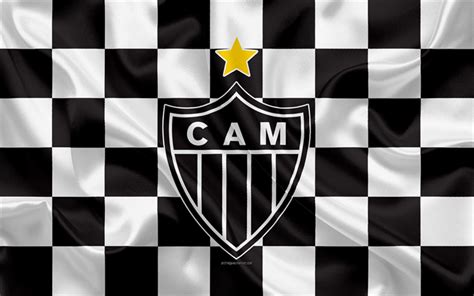 Black and gray wall, 4k wallpaper, architecture, background, brick. Download wallpapers Clube Atletico Mineiro, 4k, logo ...