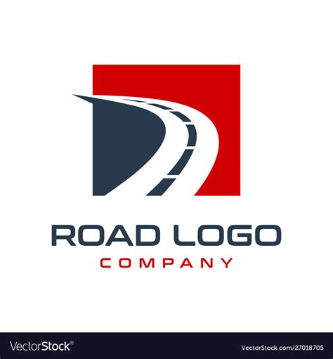 Road Logo Design Royalty Free Vector Image Vectorstock