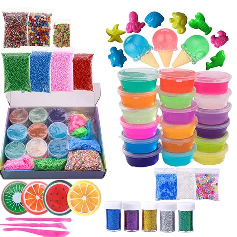 Ultimate Slime Kit 24 Color Crystal Slime Kit With Galaxy Egg For
