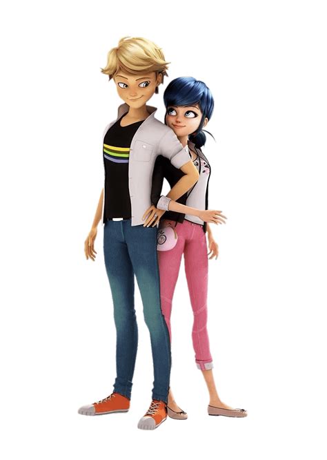 Check Out This Transparent Ladybug And Cat Noir Adrien And Marinette