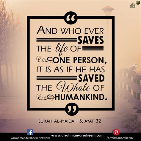 And Whoever Saves The Life Of One Person It Is As If He Has Saved The