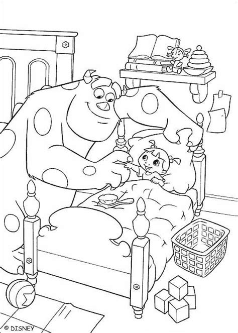 Sulley is a giant furry blue, friendly and sweet monster with horns and purple spots. Monsters Inc Coloring Pages - Best Coloring Pages For Kids