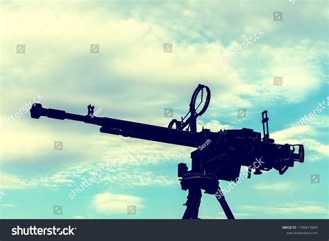 Largecaliber Machine Gun Stock Photo 1189413904 Shutterstock