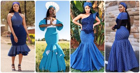South African Shweshwe Traditional Dresses Designs Reny Styles