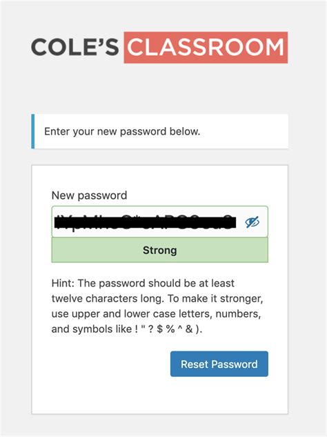Then follow the link to reset the password to the google account. How do I reset my account password? - Cole's Classroom ...