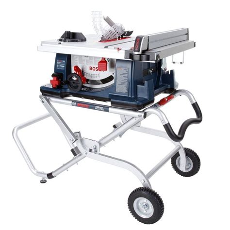 Bosch 15 Amp Corded 10 In Worksite Table Saw With Gravity Rise Wheeled
