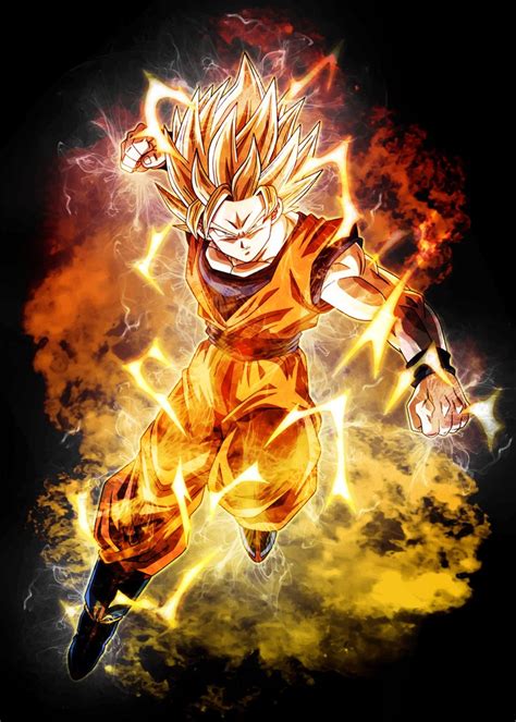 Goku Dragon Ball Z Anime Poster By Retro Gaming Displate Dragon Ball Z Dragon Ball
